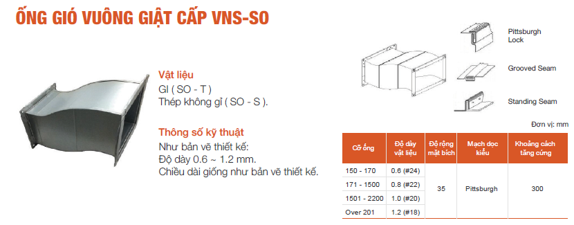 ong-gio-vuong ống gió vuông