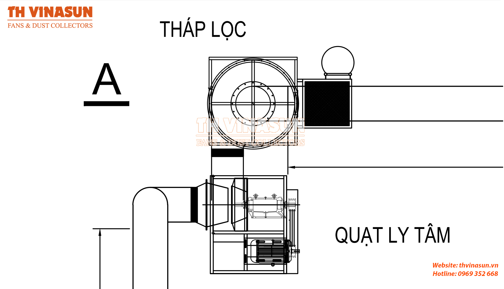 Bản vẽ kỹ thuật hệ thống xử lý khí thải bằng than hoạt tính