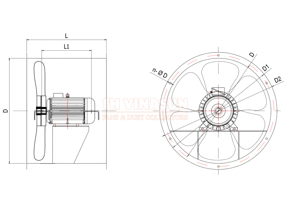 quat-huong-truc-vns-af6-not Bản vẽ kỹ thuật quạt hướng trục trực tiếp VNS-AF5,6-NoT