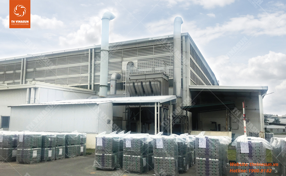 th-vinasun Hệ thống xử lý bụi lò nung sắt, nhôm, đồng