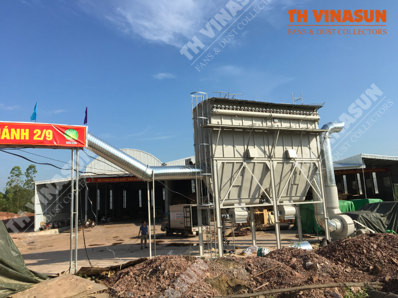 Hút bụi nhà máy gỗ ván ép Đức Lâm