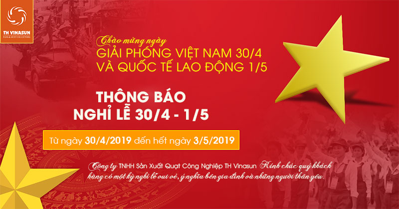 Thông báo lịch nghỉ lễ 30/4 & 1/5
