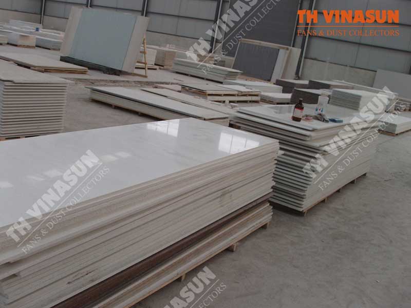 xử lý bụi nhà máy đá tập đoàn 4