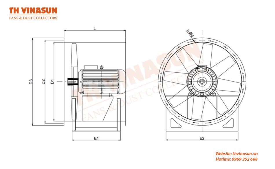 quat-oc-sen-cong-nghiep Bản vẽ kỹ thuật quạt ly tâm
