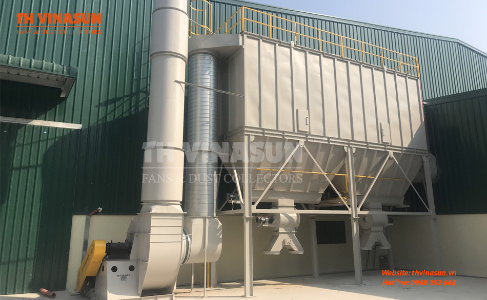 Hệ thống hút bụi xưởng gỗ của TH VINASUN