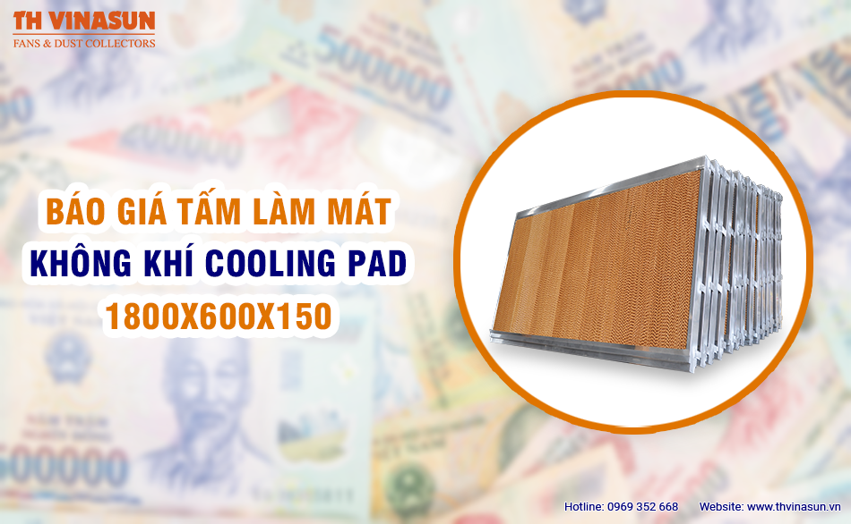 Báo giá tấm làm mát không khí cooling pad 1800x600x150