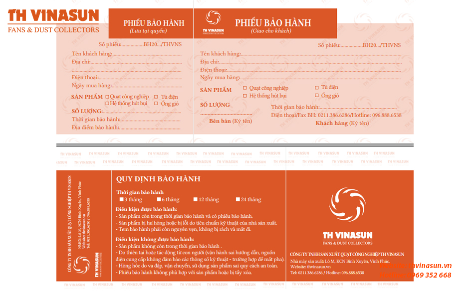 mua-quat-hut-gio-o-dau Phiếu bảo hành Th Vinasun
