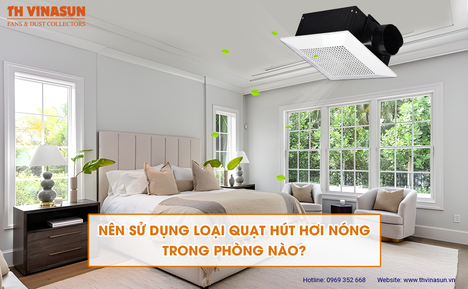 Nên sử dụng loại quạt hút hơi nóng trong phòng nào?