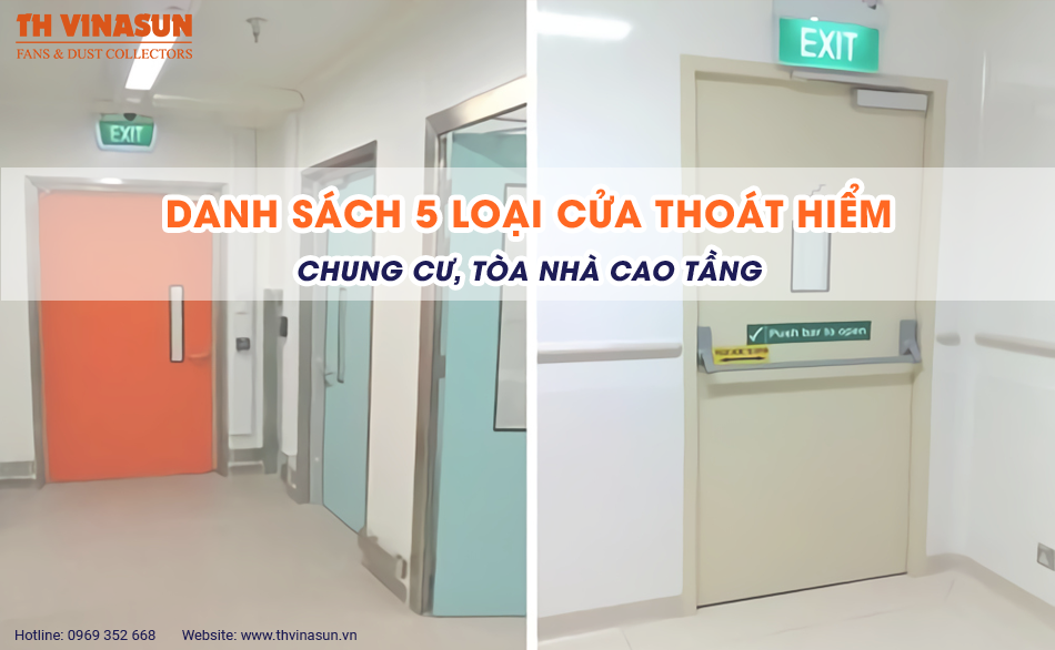 Danh sách 5 loại cửa thoát hiểm chung cư, tòa nhà cao tầng