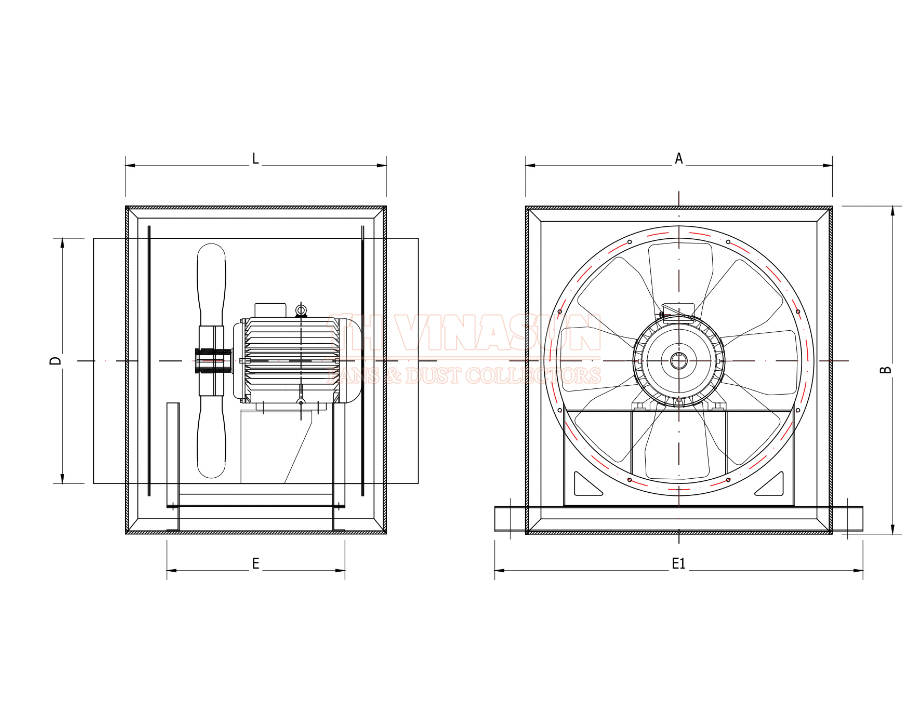 quat-boc-tam-chong-chay-vns-af5f-not Bản vẽ kỹ thuật quạt bọc tấm chống cháy VNS-AF5F-NoT