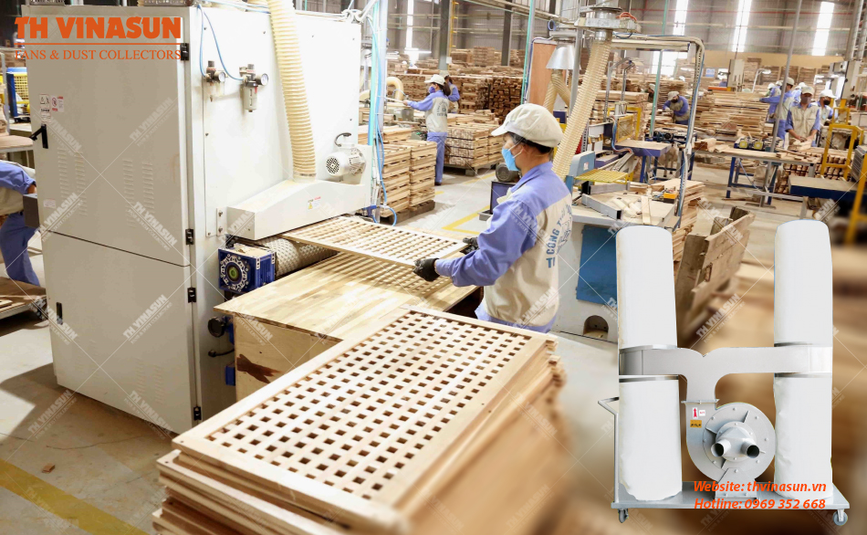 may-hut-bui-go-cong-nghiep Máy hút bụi gỗ công nghiệp