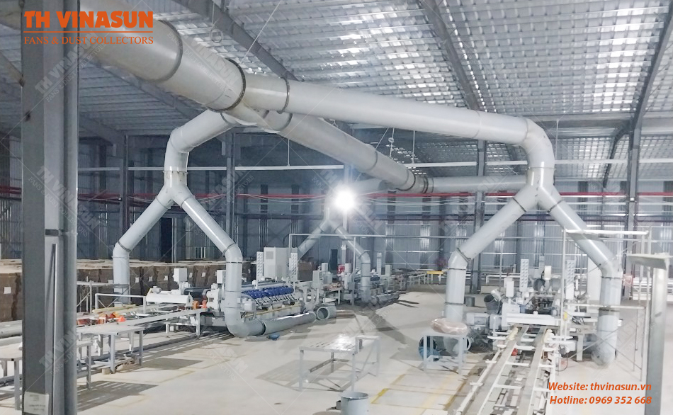 th-vinasun TH Vinasun bắt đầu triển khai lắp đặt hệ thống hút lọc bụi cho nhà máy gạch Takao - Bình Định