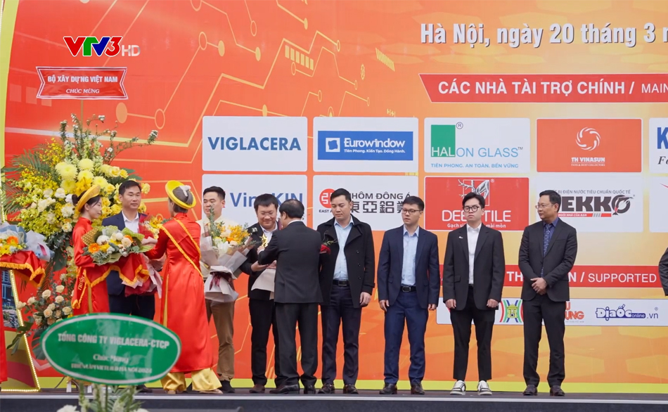 BẢN TIN: VTV3 đưa tin gian hàng TH Vinasun tại triển triển lãm vietbuild hà nội 2024