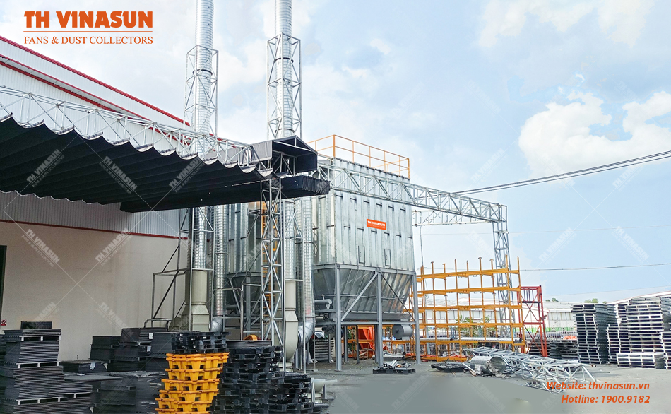 th-vinasun Hệ thống hút lọc bụi gỗ Tín An