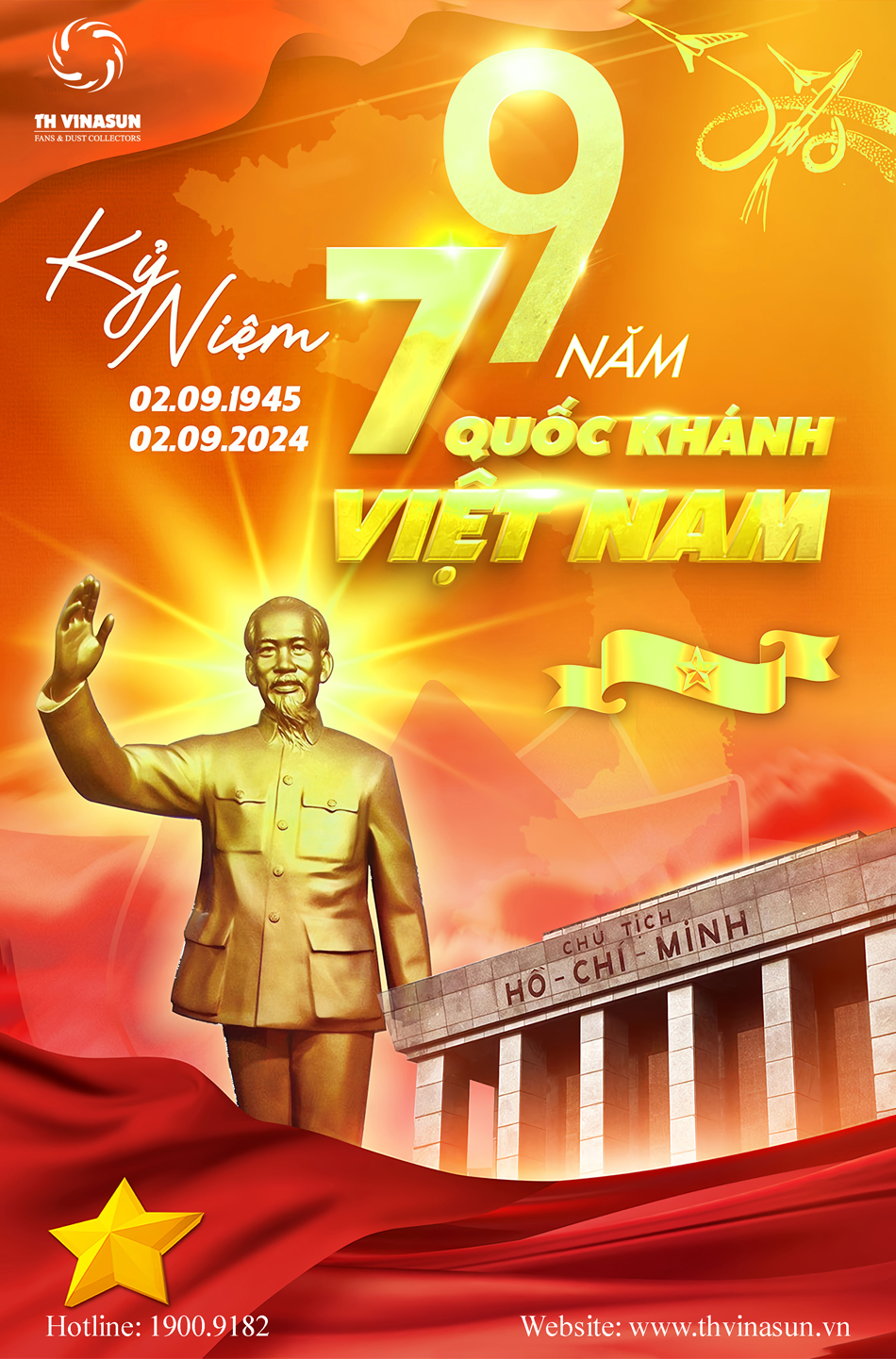 th-vinasun Chúc mừng kỷ niểm 79 năm Quốc Khánh Việt Nam