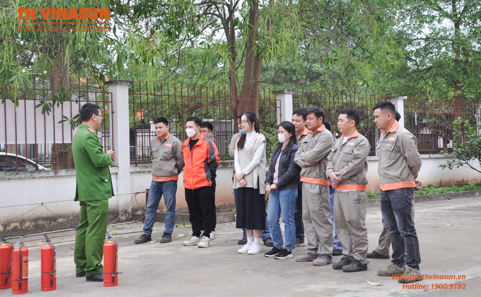 TH Vinasun Tổ Chức Tập Huấn Kỹ Năng Phòng Cháy Chữa Cháy Cho CBCNV 2024