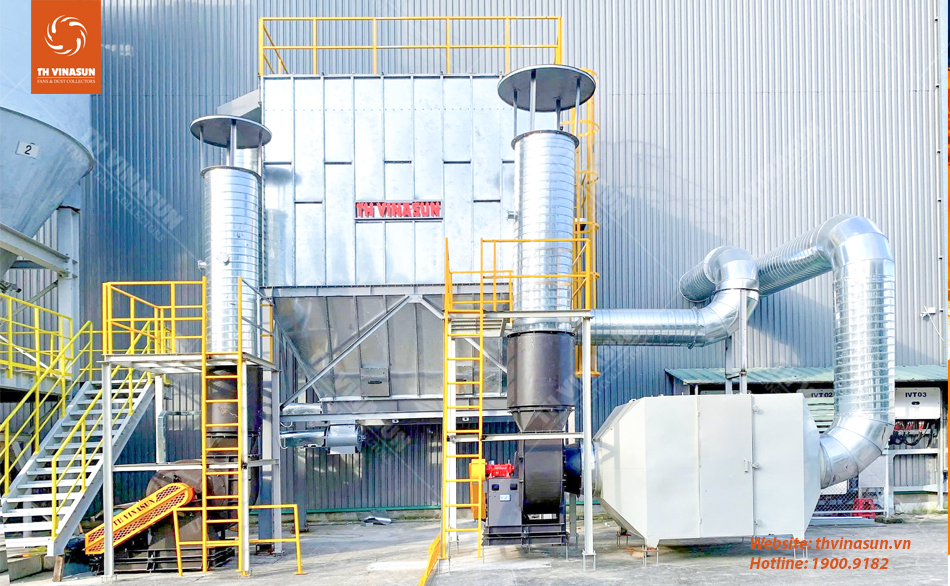 th-vinasun Dự án hệ thống lọc bụi cho nhà máy thép tại Vũng Tàu