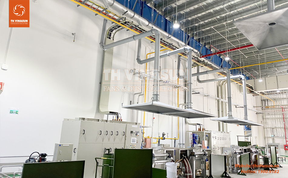 Hệ thống hút bụi cho nhà máy Nhật Bản