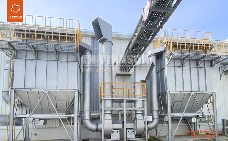 TH-vinasun Hệ thống hút bụi cho nhà máy Nhật Bản