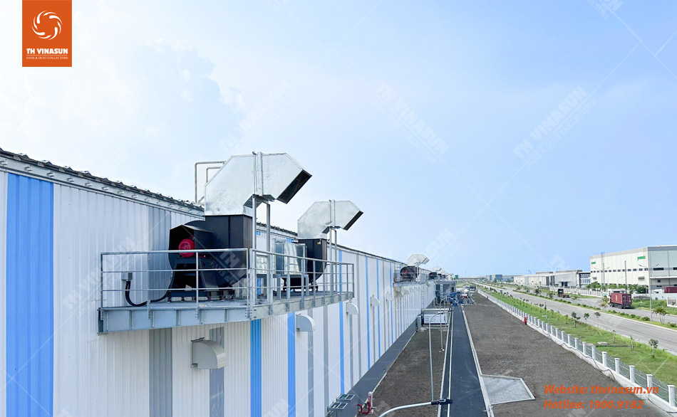 Dự Án Quạt cho nhà máy Logicross