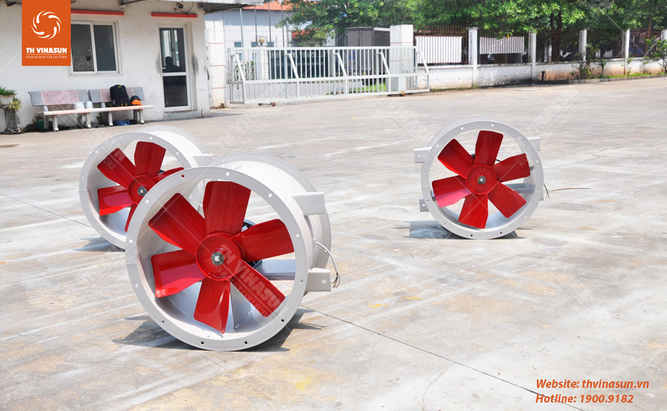 th-vinasun Quạt hướng trục nhà máy nhựa Quảng Ninh