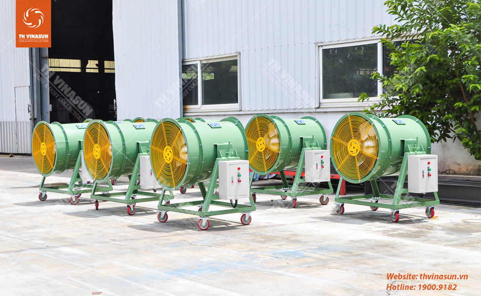 Quạt di động cho nhà máy thép