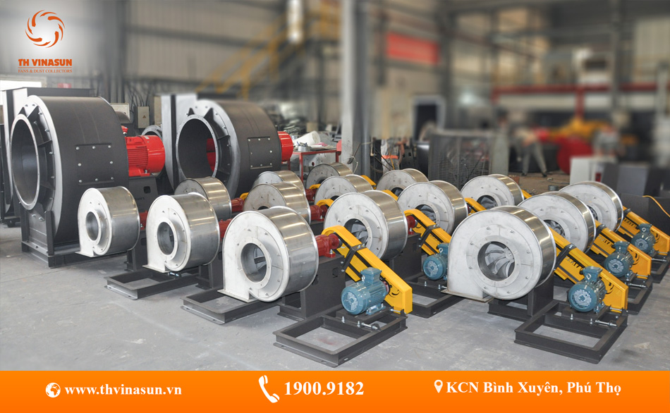 th-vinasun Lô quạt inox cho dây chuyền sấy chuối xuất khẩu