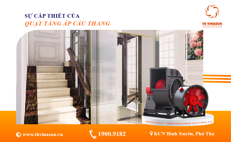 Sự cấp thiết khi sử dụng quạt tăng áp cầu thang bộ